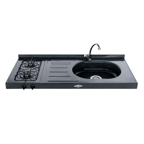 Mesón Esmaltado 1.20 metros pozuelo derecho gas natural Haceb
