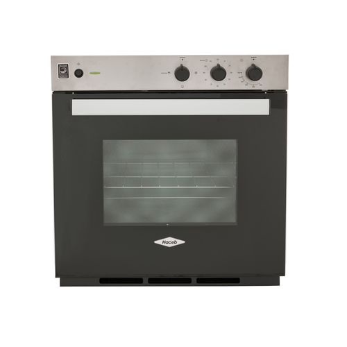 Horno eléctrico Masala 60 cm Inox con vidrio negro 120V Haceb