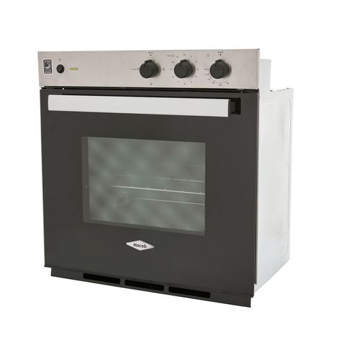 Horno eléctrico Masala 60 cm Inox con vidrio negro 120V Haceb