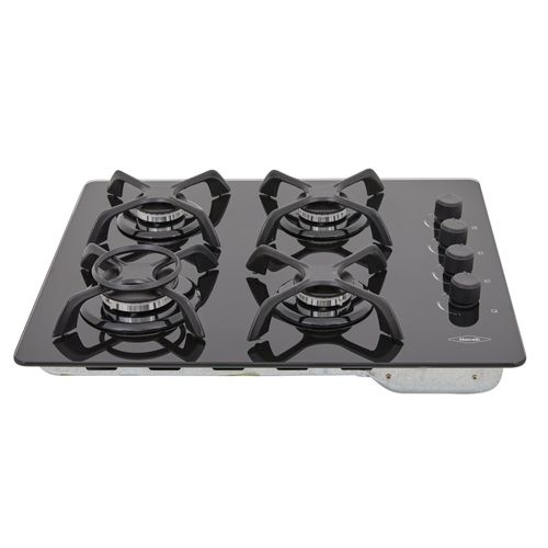 Estufa de empotrar Cristal negro 60X43 cm Hierro fundido gas propano