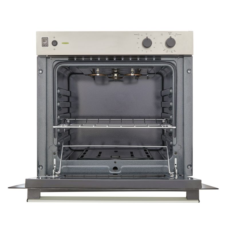 Horno mixto Tofu 60 cm Inox con vidrio negro gas natural 120