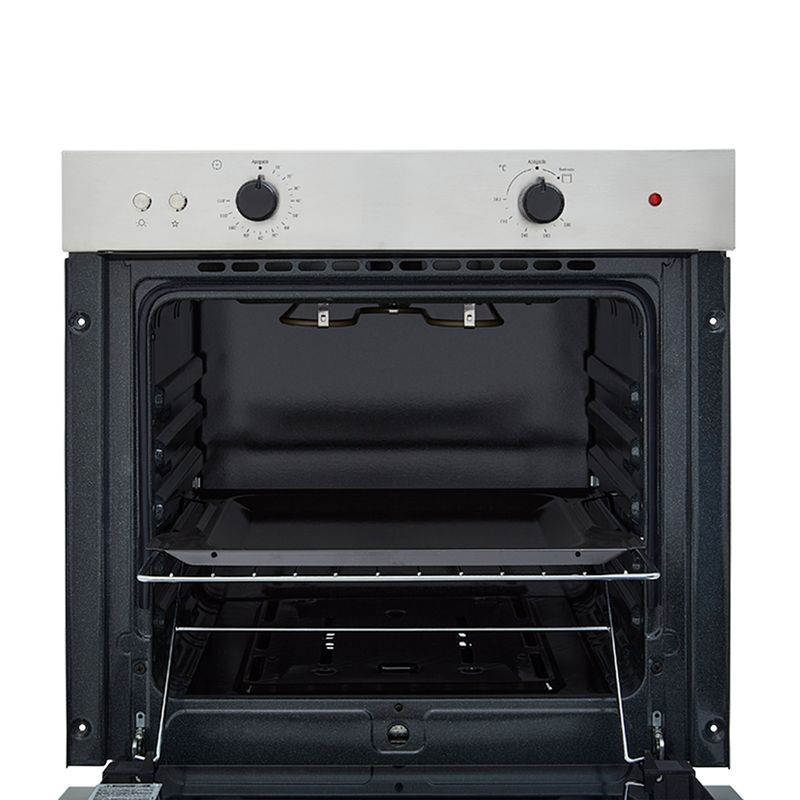 Horno de Empotrar HG 60 cm Negro a Gas Inoxidable