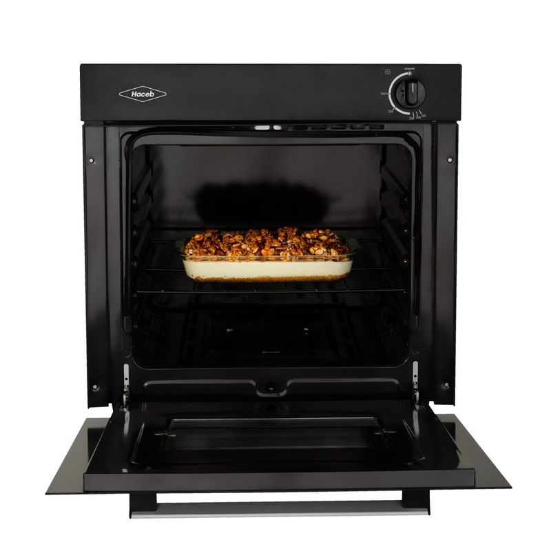 Horno a gas negro 50 cm gas natural haceb HACEB