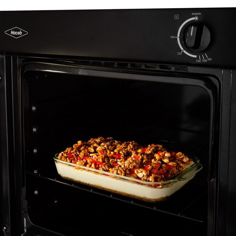 Horno Haceb 60cm Gas Natural Casia negro - HGCASIA60NEGN - electrojaponesa