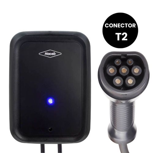 Cargador de pared para carros Eléctricos Tipo Europeo (T2) F2 220V 7,5kW