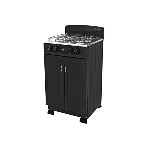Estufa Haceb Romero Gabinete T Gas Natural Negra