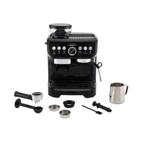 Máquina de café Haceb con molino integrado Negra