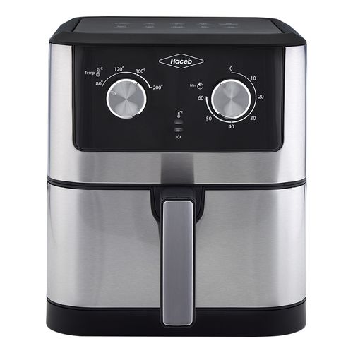 Freidora de aire Haceb 6 litros - Inox Negra