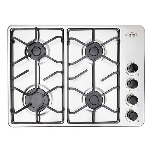 Estufa de empotrar Haceb inox 60x43 cm platina a gas propano