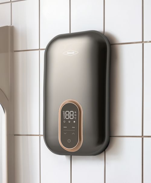 Calentador de agua Haceb de paso eléctrico 7 litros Gris