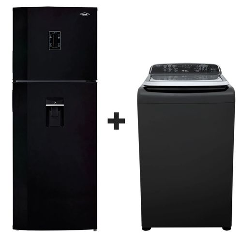 Nevera Haceb No Frost 448 Lts Negro cósmico Inverter + Lavadora ZOÜ 20 Kg