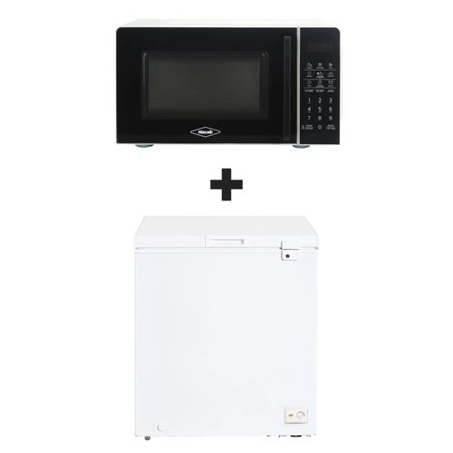 Combo Soluciones rápidas: Congelador 145 Lts + Horno microondas 0.7 lts Blanco