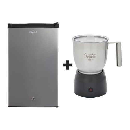 Combo Mini espacios: Minibar 122 Lts + Chocotera Multibebida 600 ML Inox