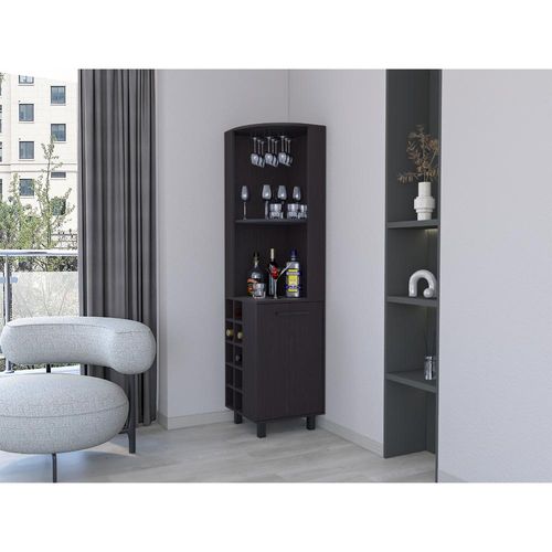 Bar Esquinero Wesley, Wengue, con dos Entrepaños y Puerta