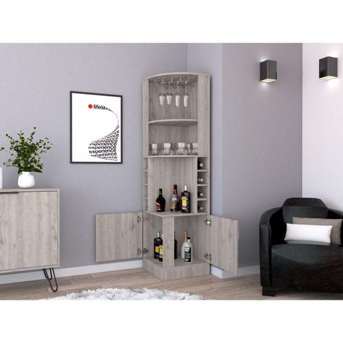 Bar Esquinero Celeste, Humo, con Dos Puertas y Espacio Portacopas