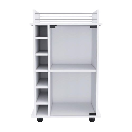 Bar Dukaty, Blanco con Rodachines Para Su Fácil Desplazamiento