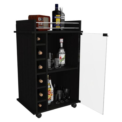 Bar Dukaty, Wengue, con rodachines para su fácil desplazamiento