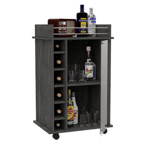 Bar Dukaty, Gris, con Rodachines Para Su Fácil Desplazamiento