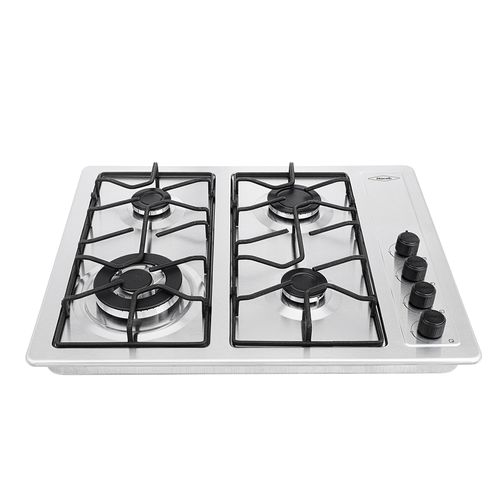 Estufa de empotrar inox 66X54 cm platina a gas natural Haceb