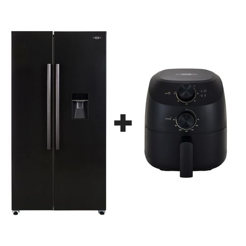 Combo Duo Frescura y Sabor: Nevecón SBS 560L + Freidora de Aire 2L