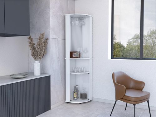 Bar Esquinero Chicago, Blanco Duqueza, con colgador de copas