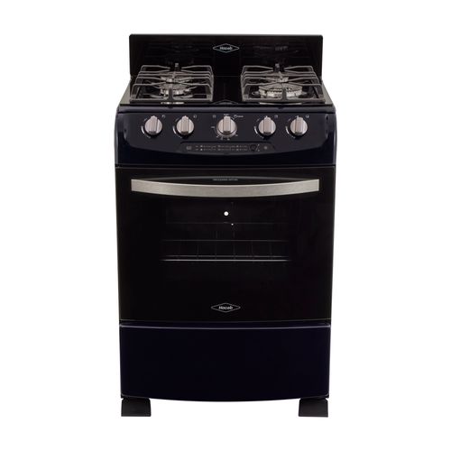 Estufa de piso en cristal haceb de 60 cm gas natural Azul