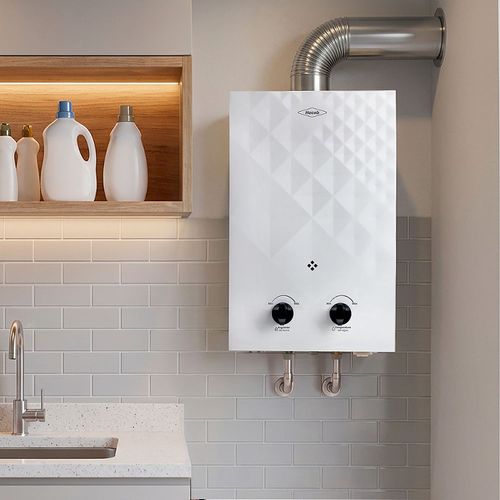 Calentador paso tiro natural 5 L gas natural blanco Haceb