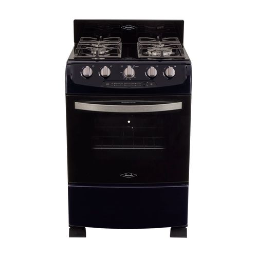 Estufa de piso en cristal haceb de 60 cm gas natural Azul