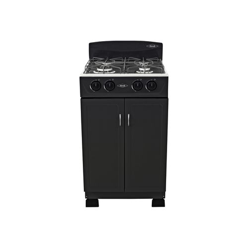 Estufa Gabinete torre negra  50 cm gas propano Haceb