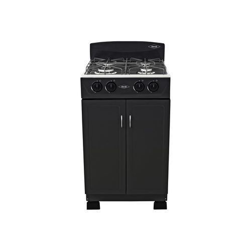 Estufa Gabinete torre negra  50 cm gas natural Haceb