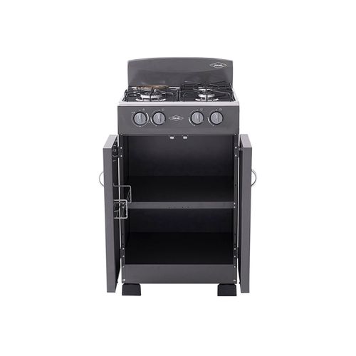 Estufa Romero Gabinete Torre Mixta 3x1 Gas Natural Plata