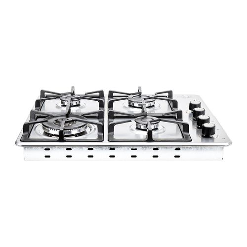 Estufa de empotrar Haceb inox 60x51 cm hierro fundido fogón dual a gas natural