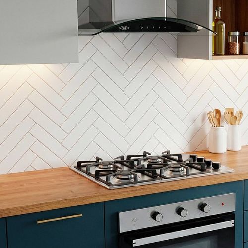 Estufa de empotrar Haceb inox 60x51 cm hierro fundido a gas natural