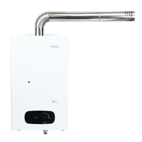 Calentador paso tiro forzado 10 L gas natural blanco Haceb