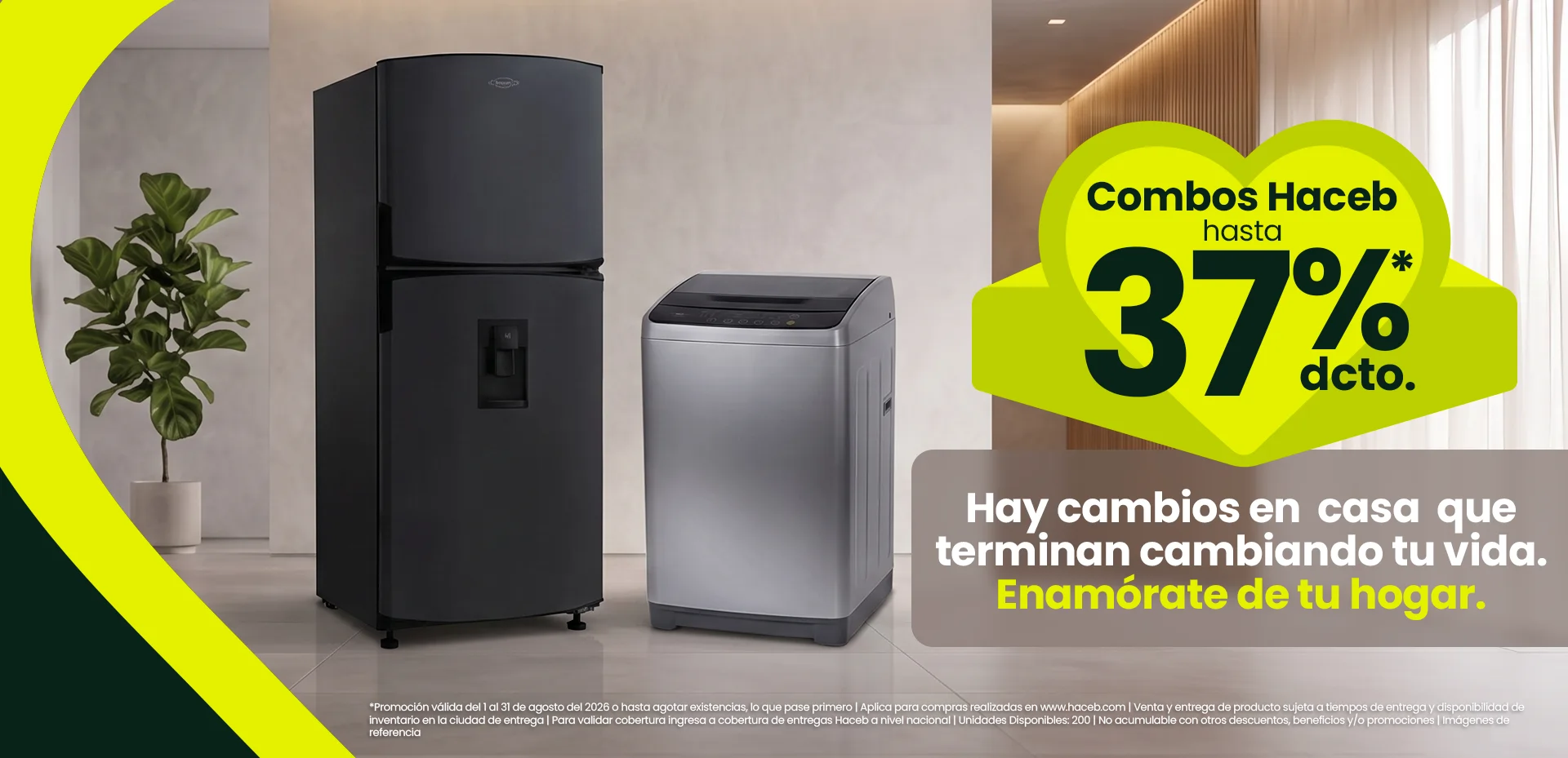 Lleva combos Haceb hasta con el 37% de dcto. Compra aquí