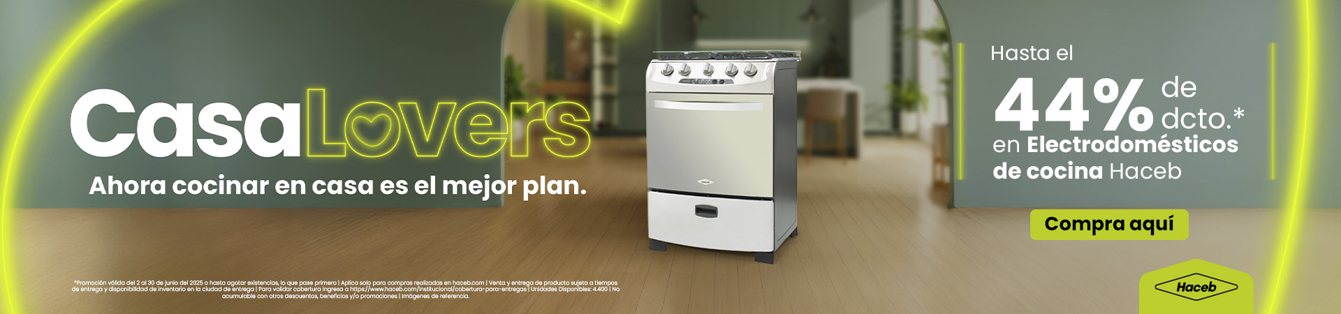Hasta 44% de descuento en Electrodomésticos de Cocina Haceb